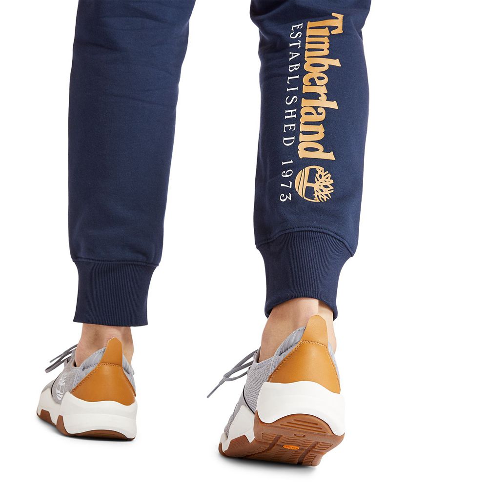 Calça Masculino - Timberland Essential Logo Sweat - YHLDU8570 - Azul Marinho